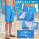Mens Swimming Trunks Swim Trunks Quick Dry Swim Shorts with Mesh Lining Funny Swimwear Bathing Suits (S)