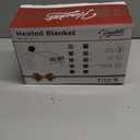 Homemate Heated Blanket Electric Throw - 50x60 Heating Blanket with 10 Fast Heat Levels 8 Hours Auto Off Soft Cozy Flannel Over-Heated Protection ETL Certification Keep Warming in Home (Grey Geometry)