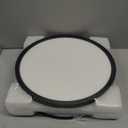 Roomratv Flush Mount Ceiling Light Fixture 2 Pack with Remote Control, Nightlight Warm 3000K, 12inch 28W Round Modern Ceiling Light, 3 Light Color Changeables, Brightness(10% to 100%) Adjustable (White)