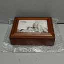 Cottage Garden Personalize with Photo Woodgrain Rope Trim Jewelry Music Box Plays You are My Sunshine