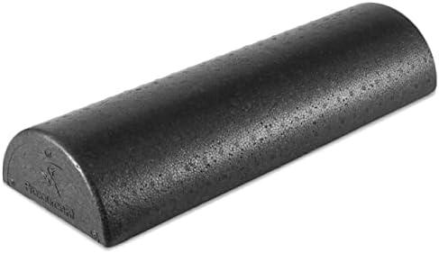 ProsourceFit High Density Foam Rollers 18 - inches long. Firm Full Body Athletic Massager for Back Stretching, Yoga, Pilates, Post Workout Trigger Point Release, Black : Sports & Outdoors