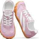Barefoot Shoes Women Casual Sneakers,Wide Toe Box Shoes Women Zero Drop Barefoot Shoe Men,Minimalist Trail Running Shoe,Non-Slip Lightweight Breathable Comfortable Fashion Walking Hiking Shoes Unisex (9.5-10 Women/8-8.5 Men, Pink)