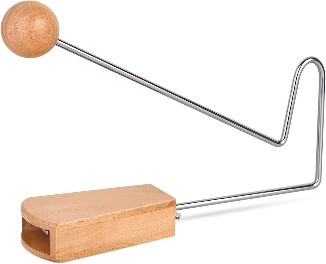 Vibraslap, Percussion Instrument, Latin Hand Percussion Instrument, Easy to Use Handheld Rattling Sound Effect for Musicians, Bands, and Studios