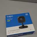 Tapo 2K Indoor Wired Security Camera - Works as a Baby Monitor & Pet Camera, Person/Motion/Baby Cry Detection, 2-Way Audio, Siren, Subscription-Free Local Storage or Optional Cloud, Black, C111