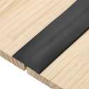 Uxcell T-Molding Transition Strips, 3.28 ft x 1.97" (L x W) PVC Floor Flat Divider Strip Self Adhesive Vinyl Flooring Edging Trim for Joining Floor Gaps Doorways, Black