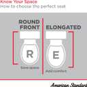 American Standard 5901100.020 Commercial Elongated Open Front Toilet Seat with Stainless Steel Hinge, White