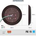 ECOELER 8 inch Oil Rubbed Bronze Flush Mount Ceiling Light Fixture, Round Aluminum Trim, 30W 3000K Warm White 2000Lm, Dimmable Ultra-Thin LED Disc Light, ETL&FCC Listed