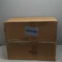 Luxcrest Brown 10x14 Area Rug: Vintage Floral Washable Rugs for Living Room Bedroom Dining Room Under Kitchen Table Office - Soft Non-Slip Stain Resistant Low Pile Carpet Indoor - Brown and Gold