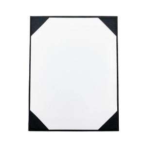 Menu Holders Made of Premium Faux Leather - Single Panel (10-Pack) Menu Covers Single Page (Black, 8.5" x 11")