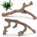 VCEPJH Snake Climbing Branch, 2Pcs Reptile Wood Natural Cork Log Tank Accessories Tree Trunk for Chameleon Bearded Dragon Gecko Snake Frog Spider