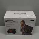 Shiatsu Neck Massager with Heat, Electric Deep Tissue Kneading Massage Pillow with 10-Minute Timer for Full Body Muscle Pain Relief, Cordless Portable Cervical Traction Device (Black)