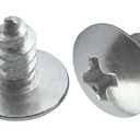 NACX M4 X 8mm Pan Head Machine Screws, 304 Stainless Steel Round Phillips Head Machine Screws, Full Thread, 200PCS