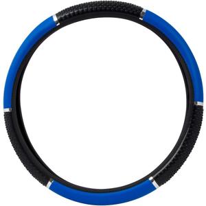 GG Grand General 54045 18 Inches Steering Wheel Cover Blue w/Black Hand Grips