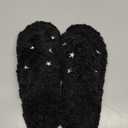 GOEWY Fuzzy Open Toe Slippers for Women Indoor and Outdoor with Memory Foam Cozy Cross Band Women's Slipper Cute Soft House Shoes Slip On Gifts for Womens Mom Her Ladies Bridesmaid 7-8