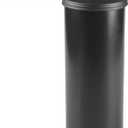 iDesign Freestanding Bathroom Toilet Paper Storage Holder with Lid for 3 Extra Rolls, Matte Black