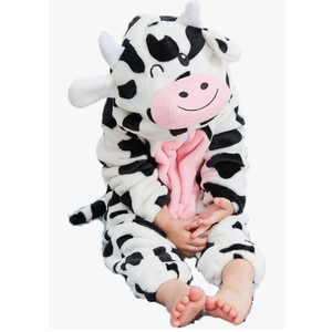 Unisex-Baby Animal One Piece Flannel Cartoon Romper Animal Outfits, 100