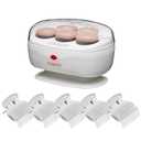 Conair Double Ceramic Hot Rollers for Long, Medium, and All Hair - Hair Curler - Hair Roller Clips Included - 1 1/2-inch Rollers