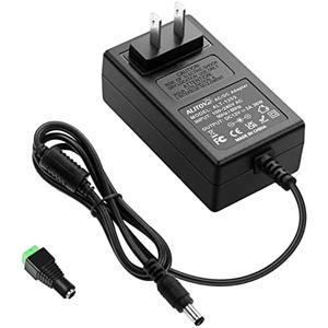 ALITOVE 12V DC Power Supply 3A 36W Universal AC Adapter 100-240V 50-60hz to 12 Volt Power Adapter Cord 3Amp 2.5A 2A 5.5mm x 2.5mm 2.1mm for LED Strip Light CCTV Security Camera PC Monitor and More