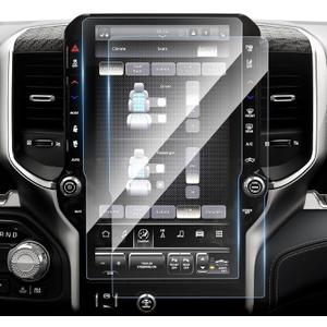 Karltys [Upgrade 2 Pack Screen Protector for [No Glare & Fingerprint] Tempered Glass Dodge Ram 1500 2500 3500 2025 2026 14.4-Inch for Models (Tungsten/Limited/RHO/Rebel/Laramie)