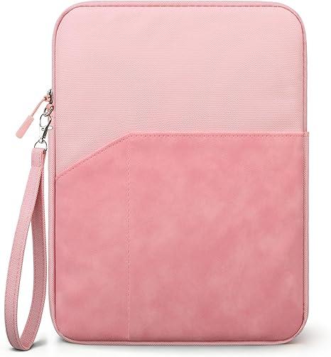 Lacdo Tablet Sleeve Case for 11 inch iPad A16 / 11 inch iPad Pro M5 M4 / 11 Inch IPad Air M3 M2 / 10.9" ipad / 10.9" IPad Air / 11" Samsung Galaxy Tab A9+, Ipad Sleeve Fit Magic Keyboard, Pink