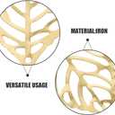 Uonlytech 200Pcs Gold Hollow Leaf Charms for Jewelry Making Lightweight Metal Pendants for Diy Earrings Necklaces Hair Clips Crafting Ornaments