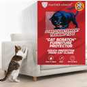 10 Pack Cat Scratch Furniture Protector Tape Sheets Double-Sided Sticky Training (5 XL, 5 Large) Anti-Scratch Couch & Sofa Guard Clear Not for Leather, Velvet, Microfiber