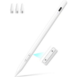 iPhone iPad Pencil for iOS & Android Touch Screens, New Designed 15 Mins Fast Charge Universal Stylus Pen for Apple iPad Pro, Air, Mini, (Palm Rejection) iWatch, iPhone, Samsung, Tablet All Devices (White)