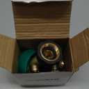 Biswing Garden Hose Splitter 2 Way, Heavy Duty Brass Connector Tap Splitter, Y Splitter 2 Valves with 2 Extra Rubber Washers