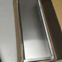 Stainless Steel Wall Shelf 8.6"x24" 60LB, 2 Packs L-Shaped Commercial Wall Mount Floating Shelving for Kitchen, Restaurant, Home
