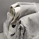 LIVEBOX Washable 5x7 Area Rug, Modern Area Rugs for Living Room, Non-Slip Non-Shedding Large Geometric Rug Indoor Carpet for Bedroom Dining Room Home Office (01-ivory/Black)