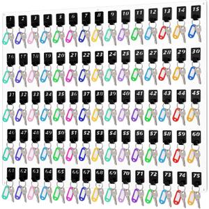 Beeveer Acrylic Key Holder Board with 75 Hooks, Wall Mount Organizer, Clear | Ideal for Offices, Schools, Hotels and Dealerships, Durable Acrylic Construction, Numbered Key Slots, Easy Wall Mount Design