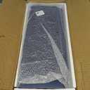 WOPITUES Floating Shelves with Gold Metal Guardrail, Shelves for Wall Decor Set of 3, Wall Shelves for Bedroom, Bathroom, Kitchen, Living Room, Plants, Picture Frames, Art- Gold in Navy Blue (15.7 inch)