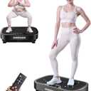Vibrating Board Exercise Machine, 9 Modes Vibration Platform for Lymphatic Drainage, 3D Upgrade Vibrating Board for Weight Loss, Home Body Fitness Equipment (Purple)