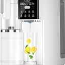 Portable 8-Stage RO Filtration System, No Installation, Water Purifier for Home, Reverse Osmosis Water Filter Countertop for Kitchen, Office, RV, White