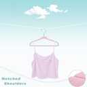 BAGIAL 50 Pack Kids Velvet Hangers 14 Inches Children's Clothes Hangers Non-Slip Baby Hangers for Infant/Toddler (Blush Pink)