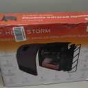 Heat Storm Phoenix HS-1500-PHX, Infrared Space Heater with Attachable Feet, Remote Control, Energy Efficient-750-1500 Watts, Gray Floor or Wall