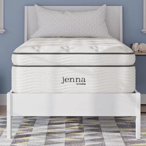 Modway Jenna 14 Innerspring Pillow Top Twin Mattress With Individually Encased Coils