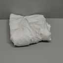 Magic Bed Skirt King Size 16 Inch Drop 100% Cotton Blend No Mattress Lifter Wrap Around Bed Skirt with Pleated Split Corners - Color White