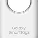 SAMSUNG SmartTag2 (2023) Bluetooth + UWB, IP67 Water and Dust Resistant, Findable via App, 1.5 Year Battery Life - White