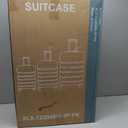 HealSmart Hardside Carry-On Luggage, Expandable Portable Hard shell Luggage with Spinner Wheels, Lightweight Suitcase TSA Lock, Pink, 3-Piece Set (20/24/28)