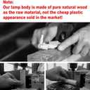 LANDGOO Wooden Motion Sensor Night Lights Magnet Body Sensor Hallway Night Lights Rechargeable Led Light Portable Stairway,Wall Sconce Battery Powered Cabinet Lights (Small, White Ash Wood)