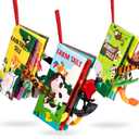 beiens Baby Books Toys, Touch and Feel Cloth Crinkle Soft Books, Toys for 0-3-6-12-18 Months Infant Newborn Baby Boy Girl Shower Gifts Set, Sensory Learning Stroller Toys (3PCS)