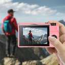 Silicone Case for Canon PowerShot g7x Mark iii with Removable Lens Cover and 2PCS Screen Protector and a Lanyard g7x Mark iii case - (Pink)