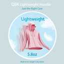 QBK Light Weight Zip Up Hoodie Thin Summer Jacket For Women(Pink XXL)
