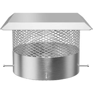 GAOMON Chimney Cap, 10 Inch Round Chimney Cap With Screen, Stainless Steel Fireplace Chimney Flue Caps, Chimney Cover for Vents, Rain Cap for All-Round Chimney