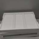 Bed Tray Table with Folding Legs, Bamboo Breakfast in Bed for Kitchen Serving Tray, Sofa, Eating, Used As Laptop Desk Snack Tray (4 Pack, White Color) (Medium)