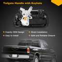 Gledewen Tailgate Handle Liftgate Latch Handle with Keyhole | for 2000-2006 Toyota Tundra | Replaces# 69090-0C010 69090-0C030-C0