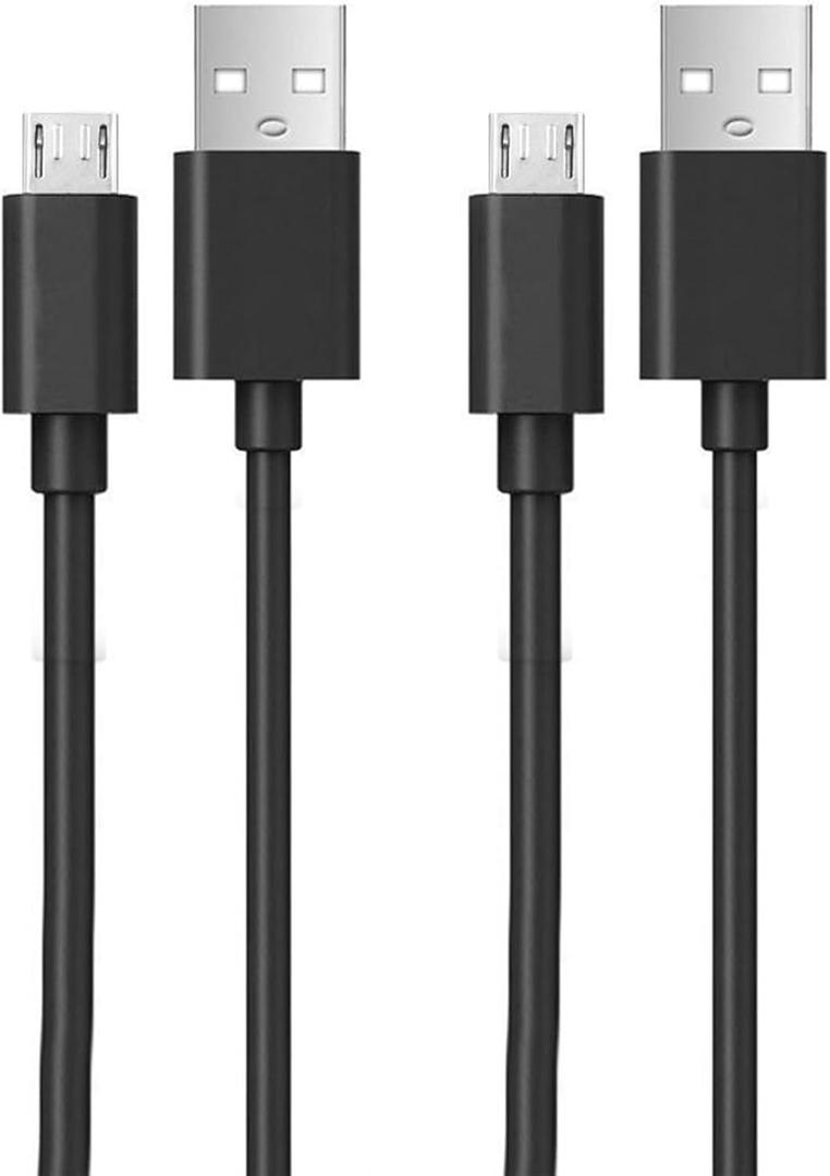10Ft Micro USB Cable for Charging Fire HD 6 7 8 10 Tablet and Kids Edition,Kindle Fire HD, HDX 6" 7" 8.9"(Fire 1st-8th Gen),Kindle E-Reader,Paperwhite,Oasis,Voyage,(3rd-10th Gen)-2Pack