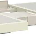 Couch Console Expandable Lap Tray with Armrest, Table for Laptop, Writing, Eating - Great for Car, Travel, Bed- Grey (11.4 x 11.4 x 0.8 inch, Gray)