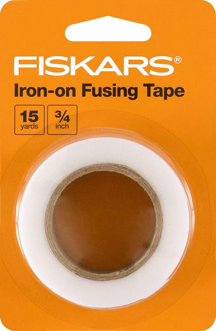 Fiskars Iron on Fusing Tape, 3/4 inch and 15 yards White